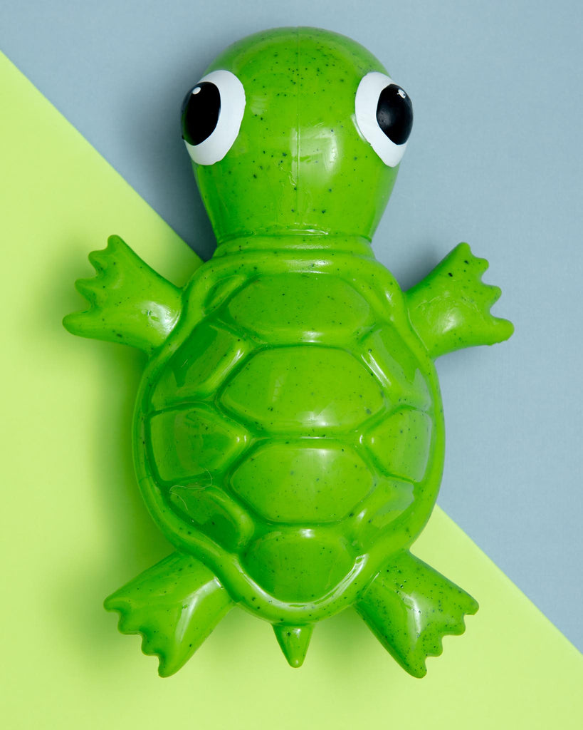 Rubber Squeaky Turtle Treat Dog Toy in Green Play CYCLE DOG   