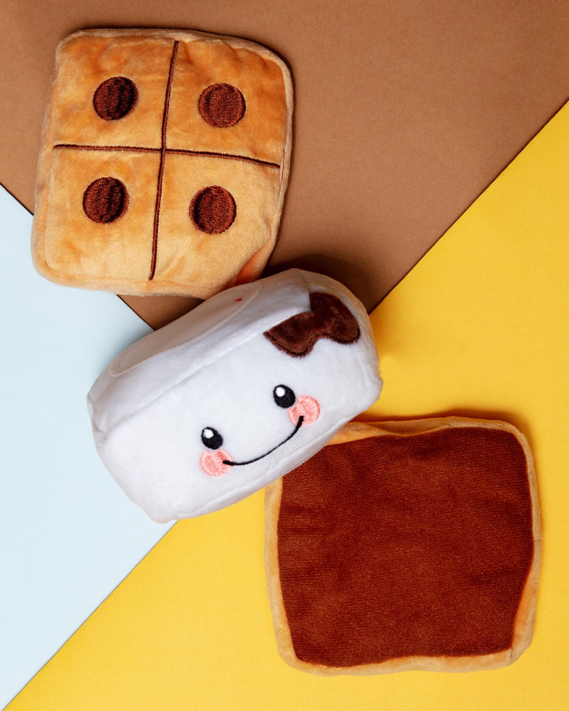 S'more Squeaky Dog Toy Dog Toys HUGSMART   