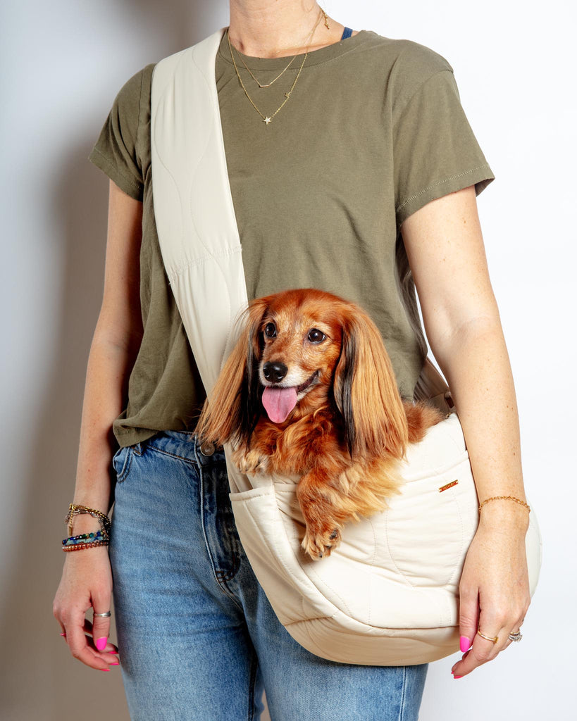 Quilted Dog Sling Carry MONCHERI   