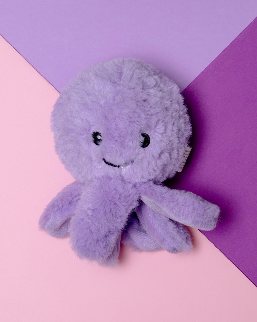 Ez Squeaky Octopus Ball Dog Toy in Violet (4") PLAY PET LOU