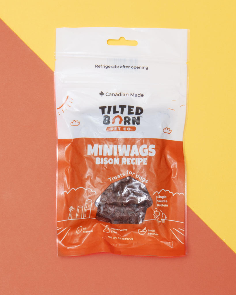 Bison Mini Wags Dog Treats EAT TILTED BARN