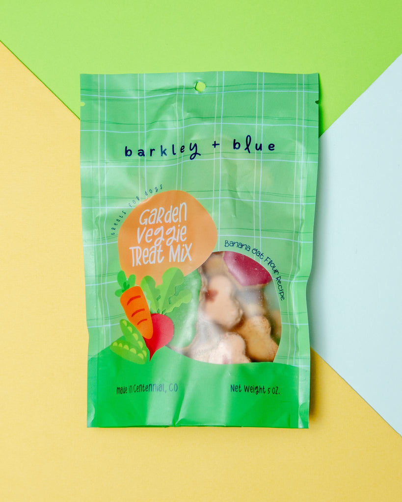 Garden Veggie Treat Spring Mix Dog Biscuit Treats EAT BARKLEY & BLUE