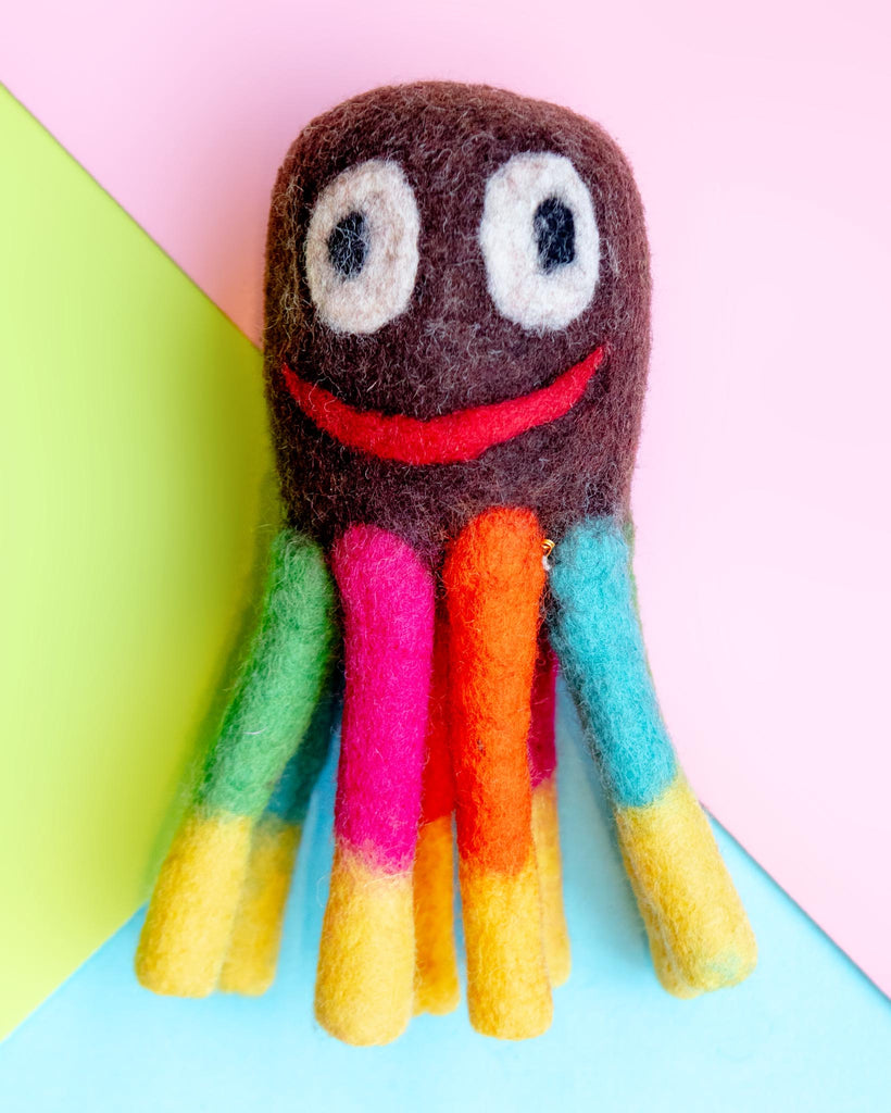 Otis the Octopus Wool Dog Toy Play FRIENDSHEEP