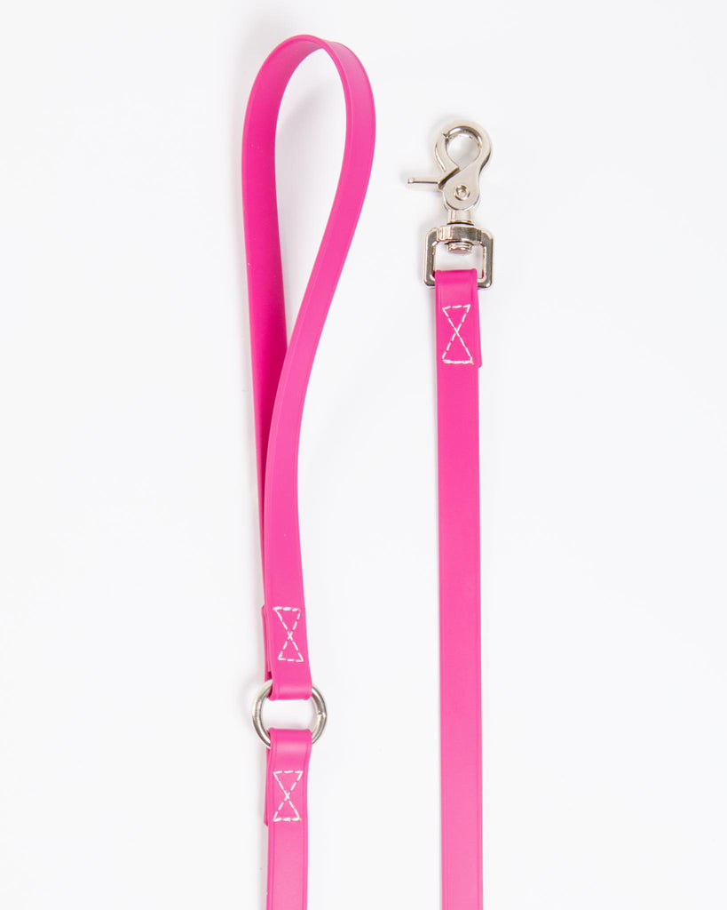 A Walk in the Park Dog Leash in Magenta Pink (Made in the USA) WALK DOG & CO. COLLECTION
