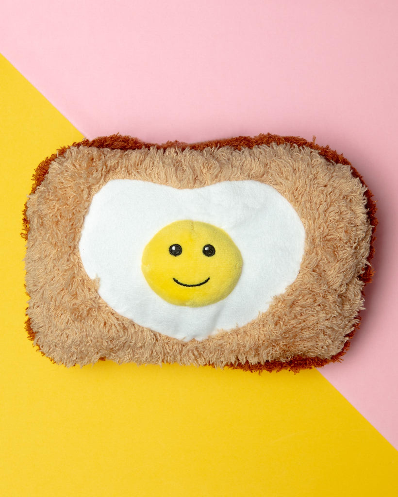 Hearty-Side Up Egg W/ Toast Squeaky Dog Toy (FINAL SALE) Play GIFTABLE WORLD   
