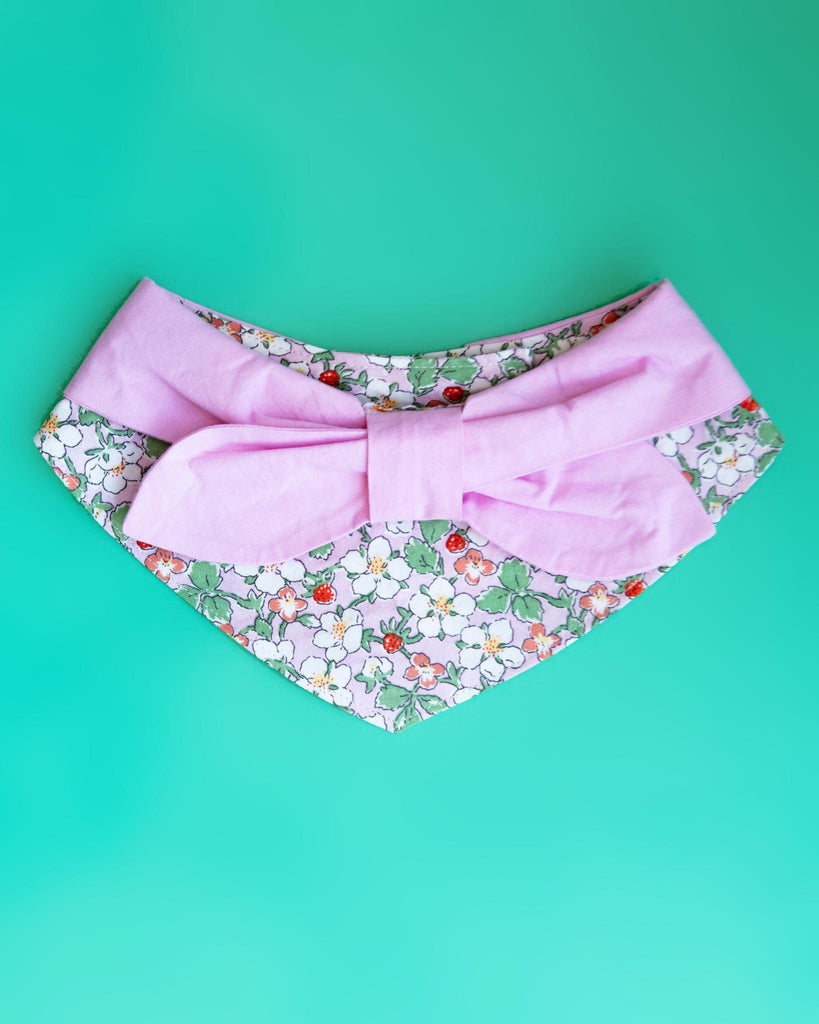 Garden Pink Bloom Dog Bandana (FINAL SALE) Wear BARKBARK BABY