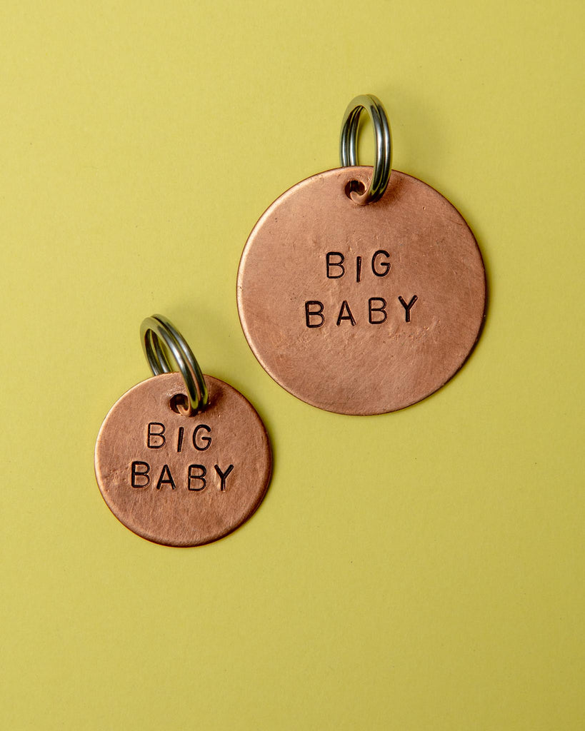 Big Baby Round ID Tag (Custom/Drop-Ship) (Made in the USA) Wear WOWIE GOODS   