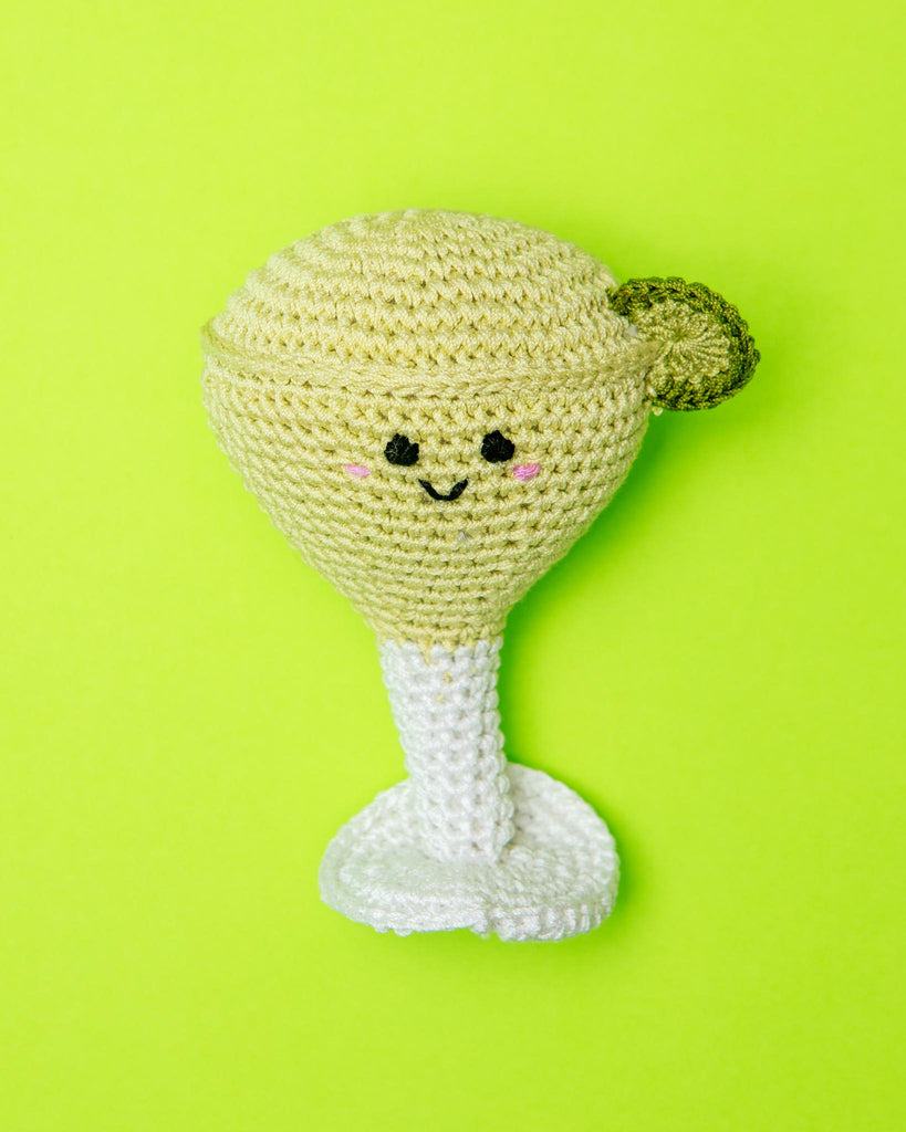 Mary the Margarita Organic Cotton Knit Dog Toy PLAY KNIT KNACKS