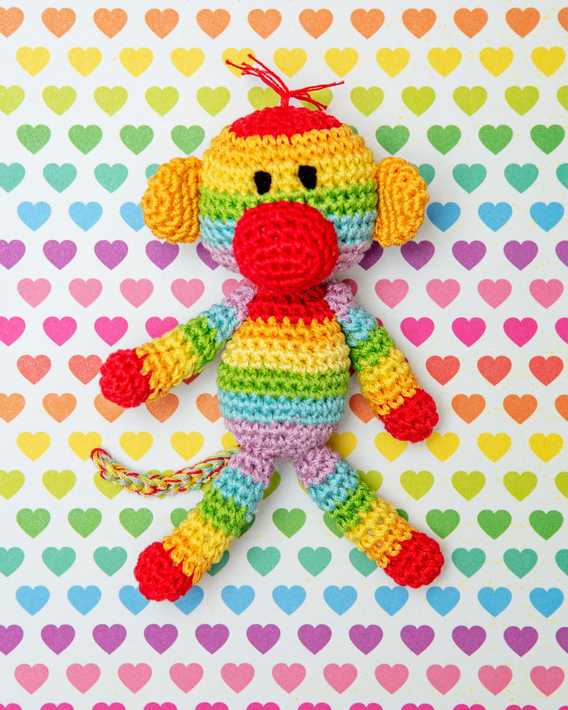 Sweetie the Sock Monkey Organic Knit Dog Toy PLAY KNIT KNACKS