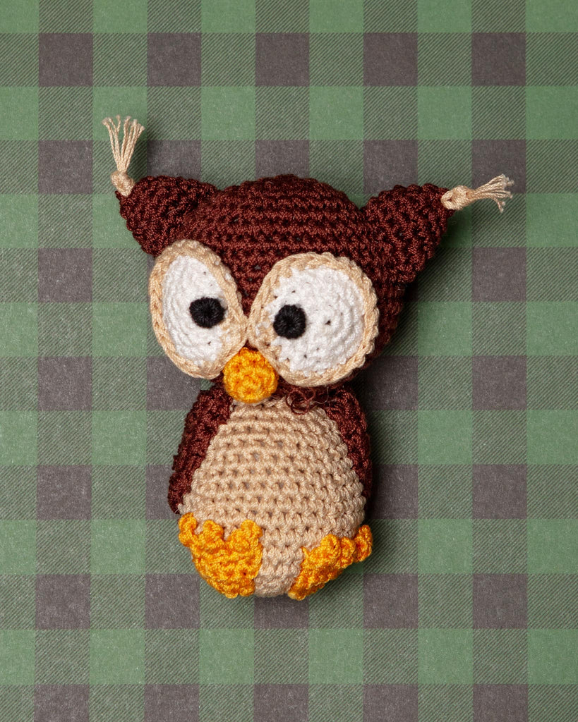 Hootie The Owl Organic Knit Dog Toy Play KNIT KNACKS   