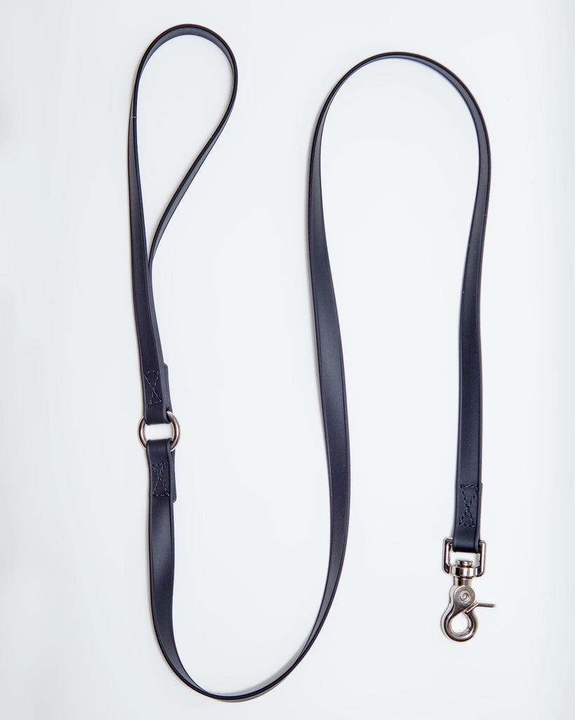 A Walk in the Park Dog Leash in Lilac or Black (Made in the USA) WALK DOG & CO. COLLECTION Black Small (4 ft) 