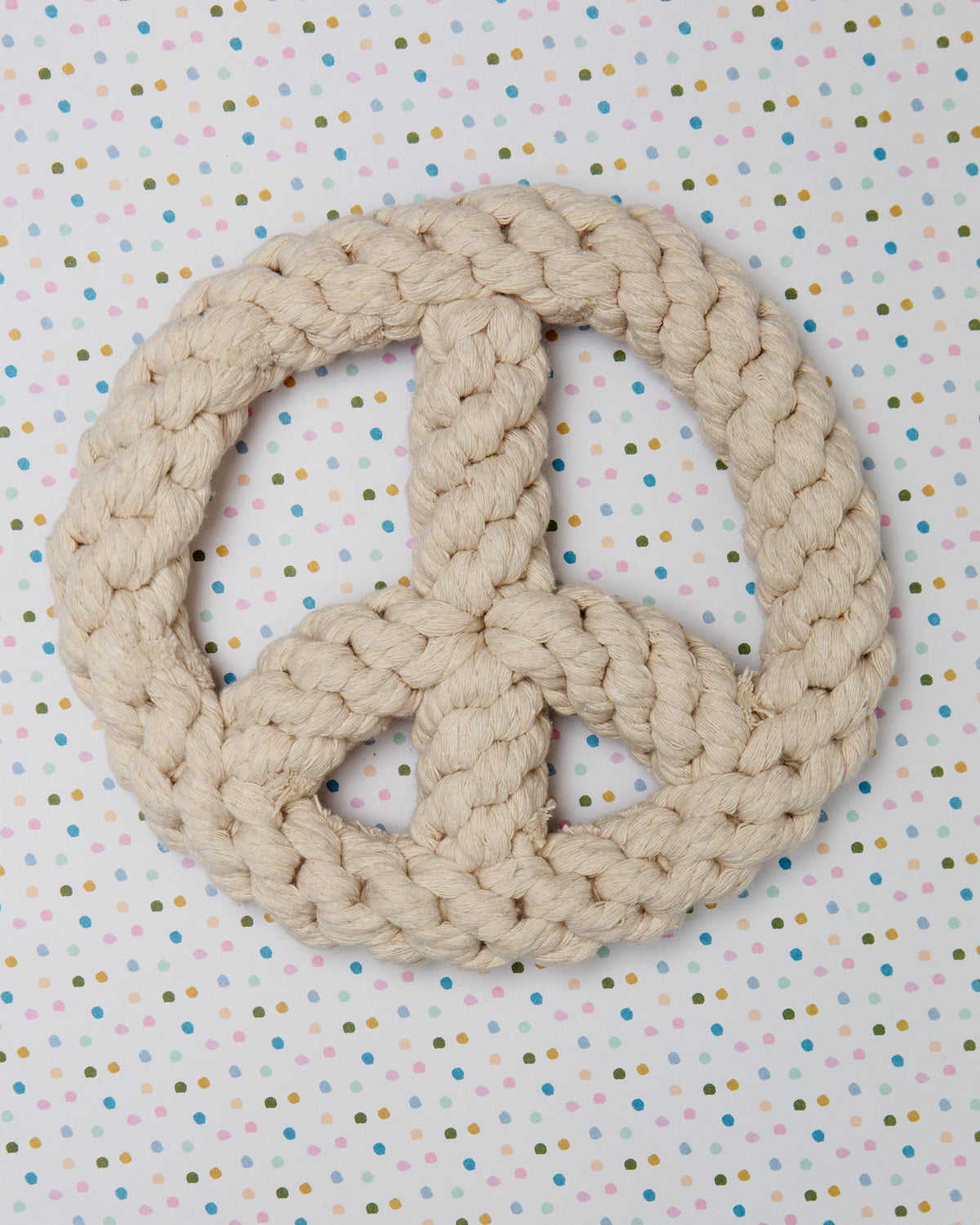 KNOTTY PAWS | Peace Sign Rope Dog Toy | DOG & CO.