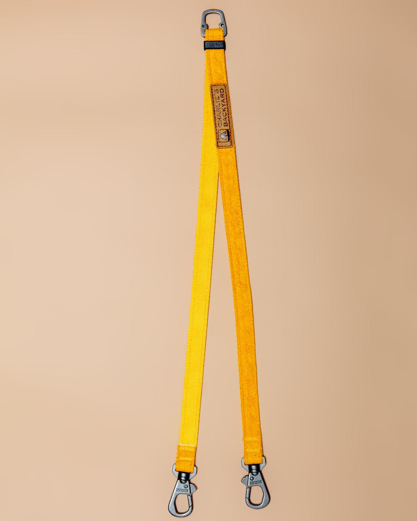 Easy Coupler Dog Leash Splitter WALK CHARLIE'S BACKYARD Yellow  