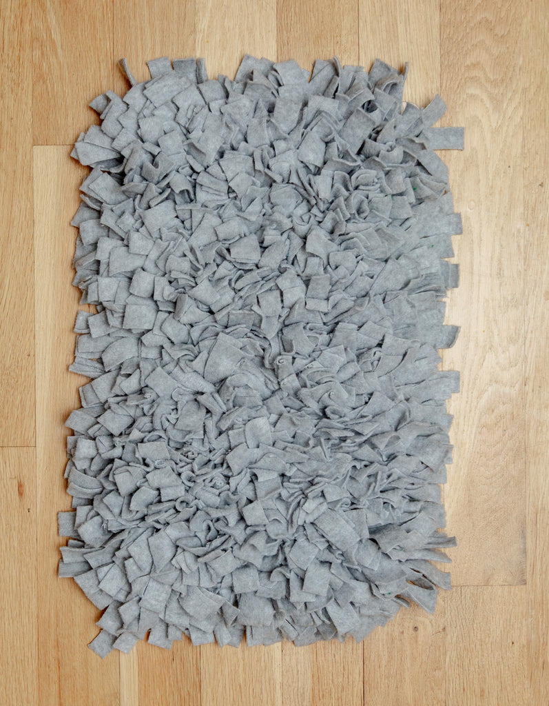 Interactive Snuffle Mat Dog Toy in Heather Grey (Made in the USA) Play WAG AND BARK   