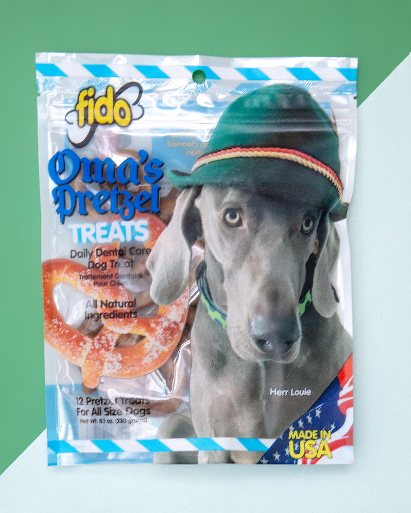 Oma's Pretzel Daily Dental Dog Treat Eat FIDO   