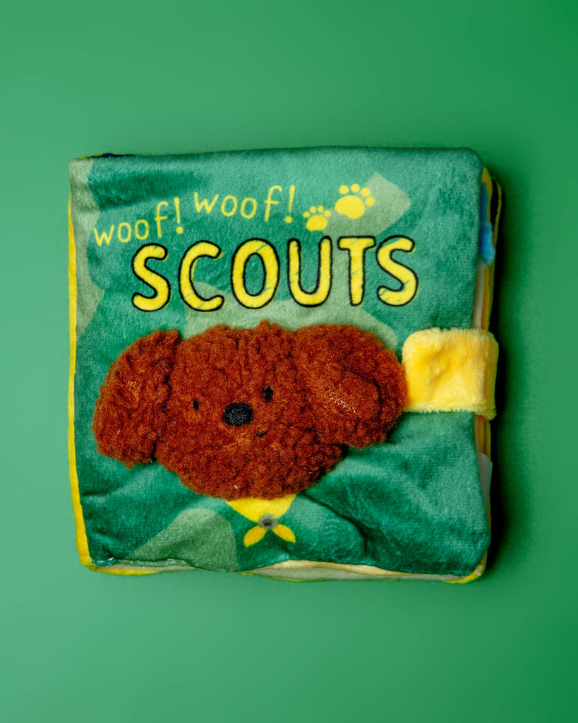 Woof Scouts Nosework Dog Book Plush Toy Play BITE ME   