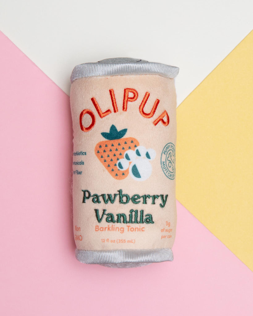 HAUTE DIGGITY DOG | Olipup Pawberry Vanilla Squeaky Plush Dog Toy | DOG ...