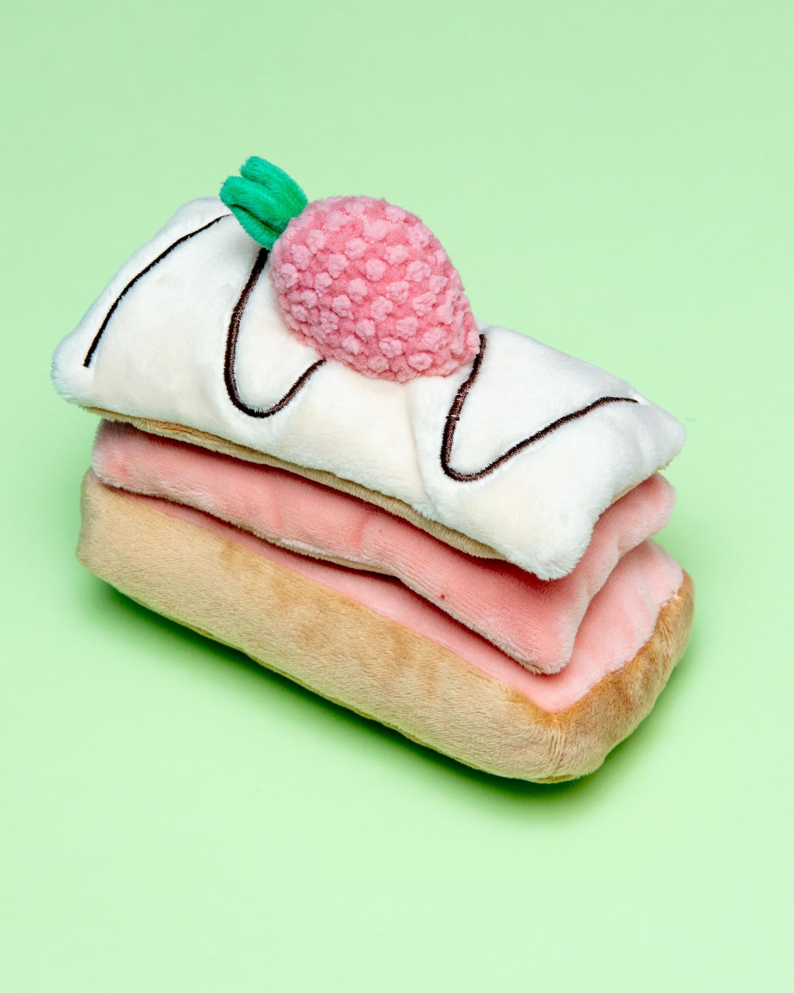 PUPS & BUBS | Strawberry Mille-Feuille Nosework Dog Toy | DOG & CO.