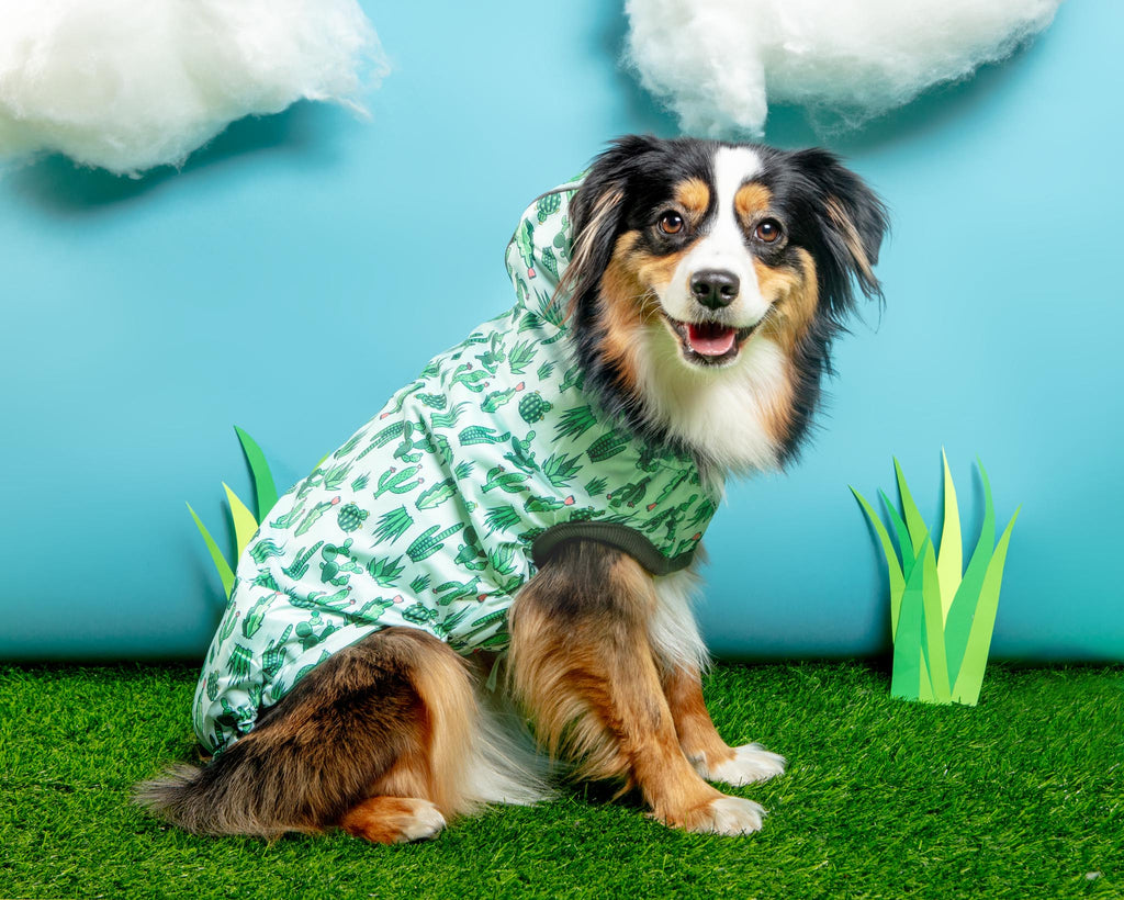 Reversible Waterproof Dog Raincoat in Green Wear GF PET   