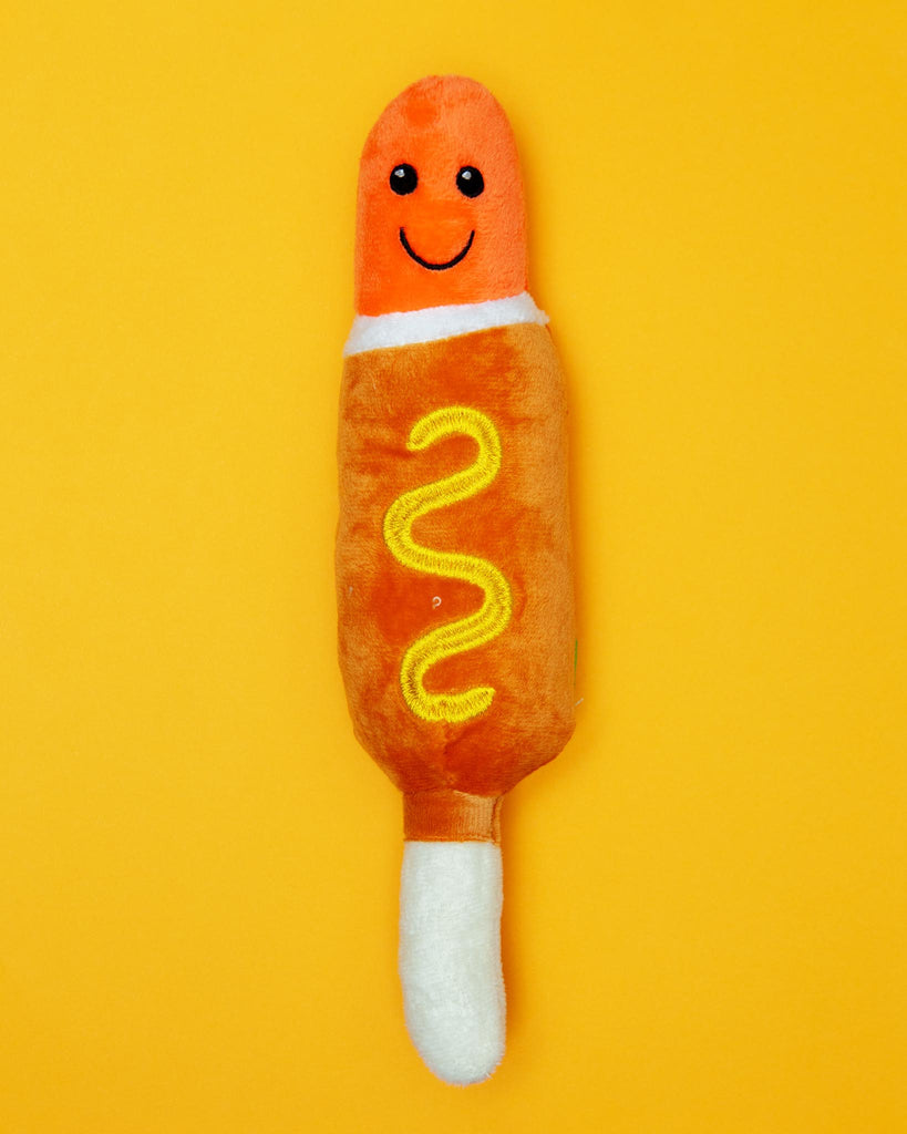 GIFTABLE WORLD | Chomp the Corndog Squeaky Plush Dog Toy | DOG & CO.