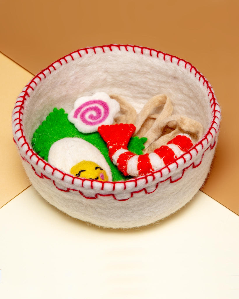 Wool Ramen Bowl Dog Toy Play GONE TO THE DOGS   