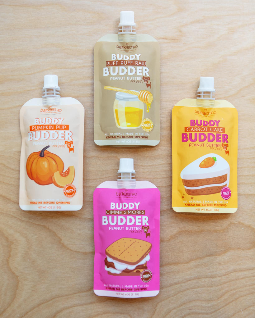 Buddy Budder Peanut Butter Squeeze Pack for Dogs </br> (Made in the USA) Eat BARK BISTRO   