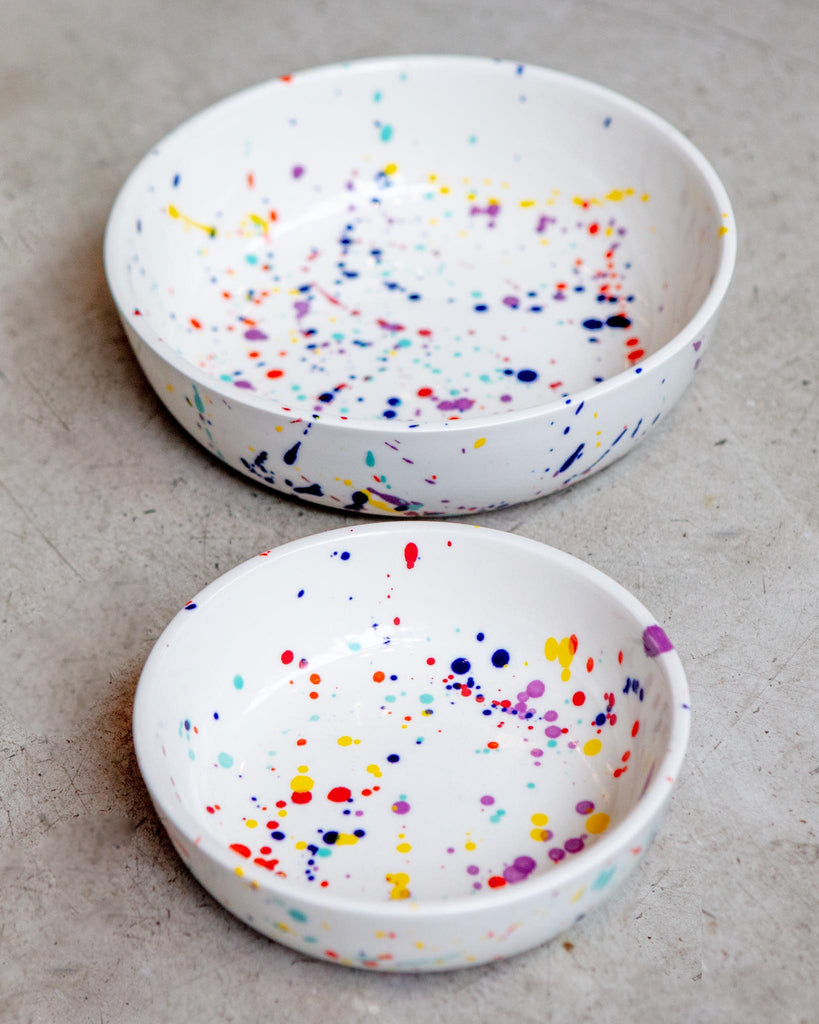 Ceramic Pet Bowl in Confetti (Made in the USA) Eat FELT + FAT   