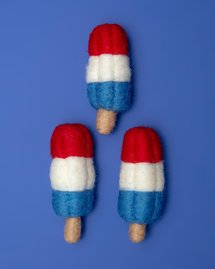 Rocket Pop 4th of July Summer Wool Cat Toy Play THE FOGGY DOG   