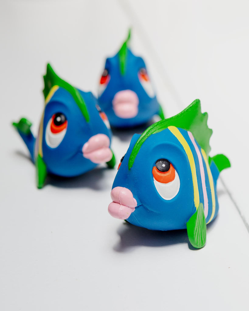 Squeaky Fish LANCO TOYS | Multicolor Squeaky Fish Rubber Dog Toy | DOG & CO.