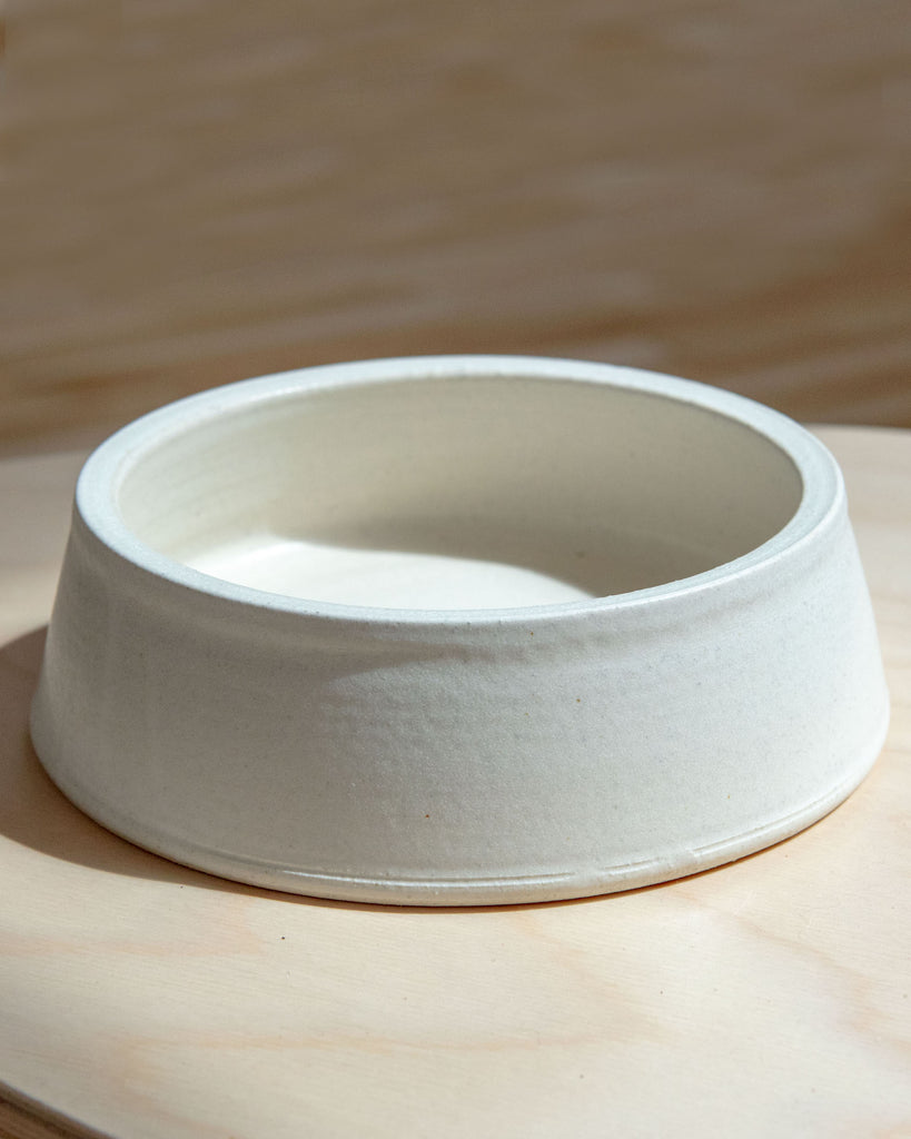 Poe Pet Bowl in Blanc (Made in the USA) (Blank) Eat STYLE UNION HOME   