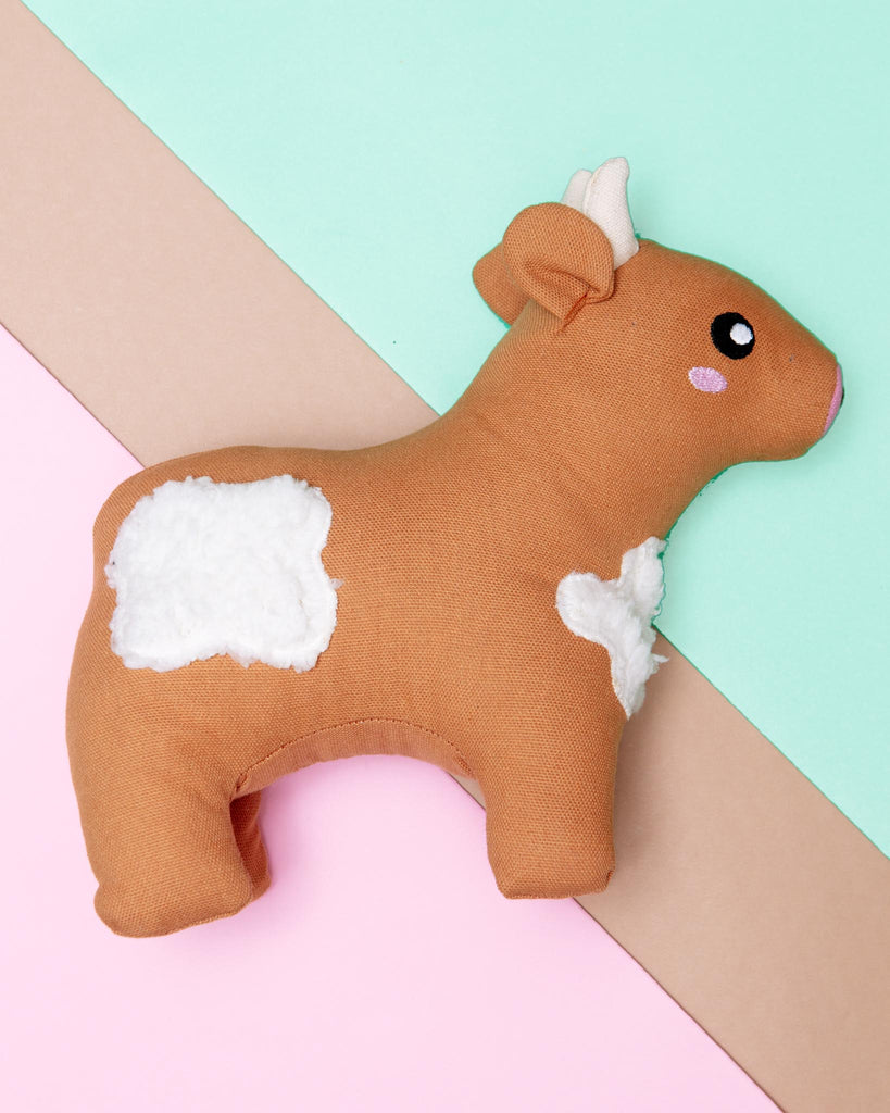 Cotton Cuddler Cow Squeaky Plush Dog Toy (FINAL SALE) Dog Toys ZIPPY PAWS   