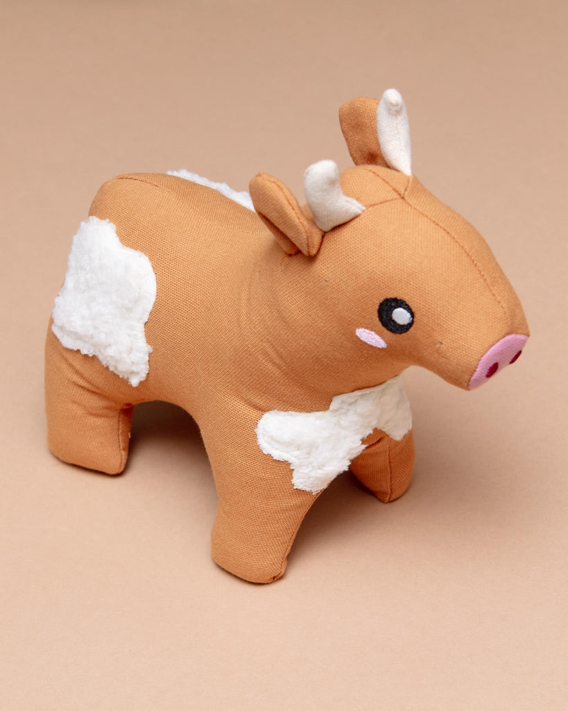 Cotton Cuddler Cow Squeaky Plush Dog Toy (FINAL SALE) Dog Toys ZIPPY PAWS   