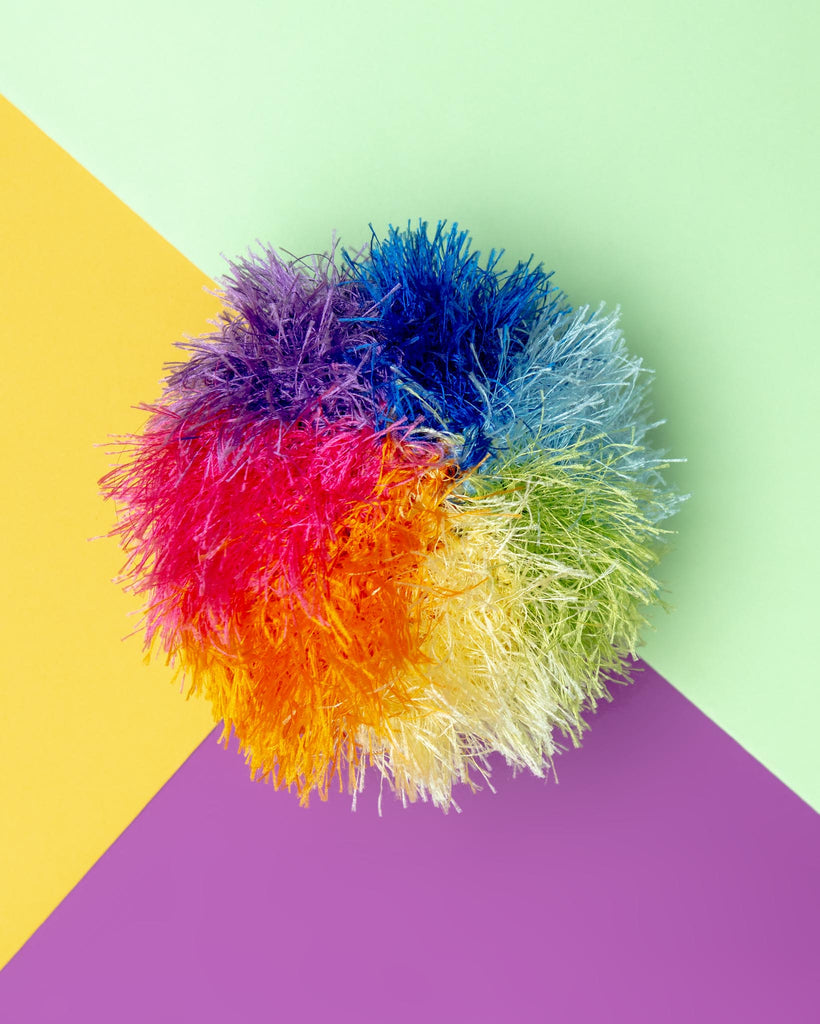 Rainbow Ball Handmade Squeaky Dog Toy (FINAL SALE) Play OOMALOO   