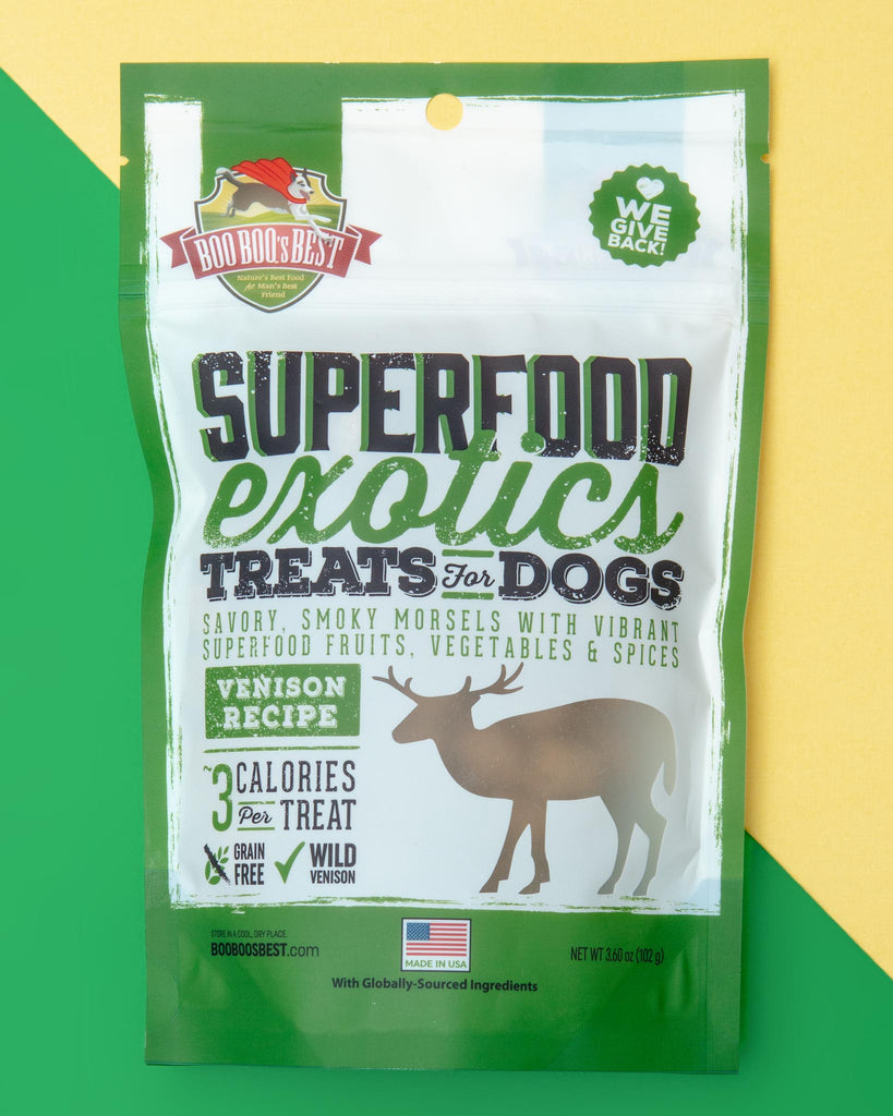 Venison Superfood Exotic Dog Treats Eat BOO BOO'S BEST   