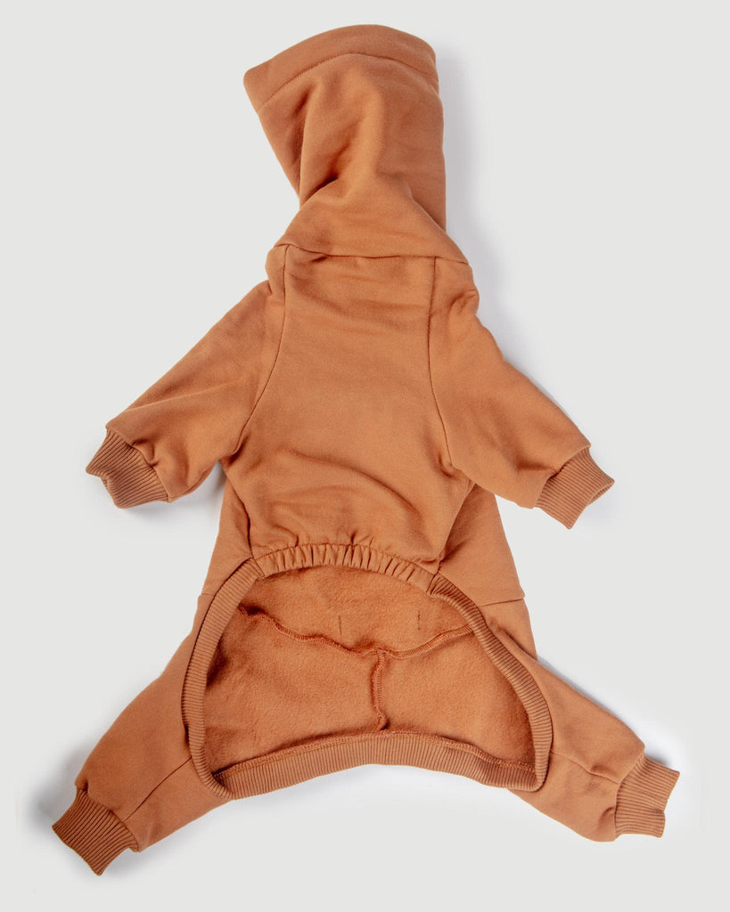 Sweatsuit Onesie for Dogs in Camel Wear COLETTE ET GASTON   
