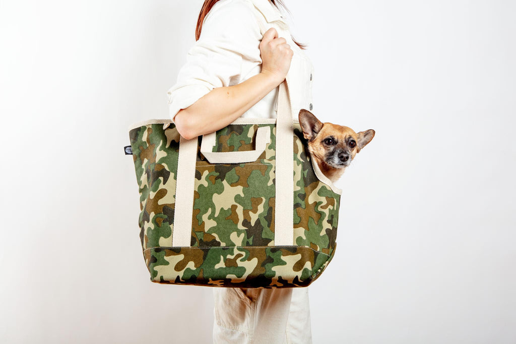 City Carrier Dog Bag in Size 2 Carry DOG & CO. COLLECTION Camo  