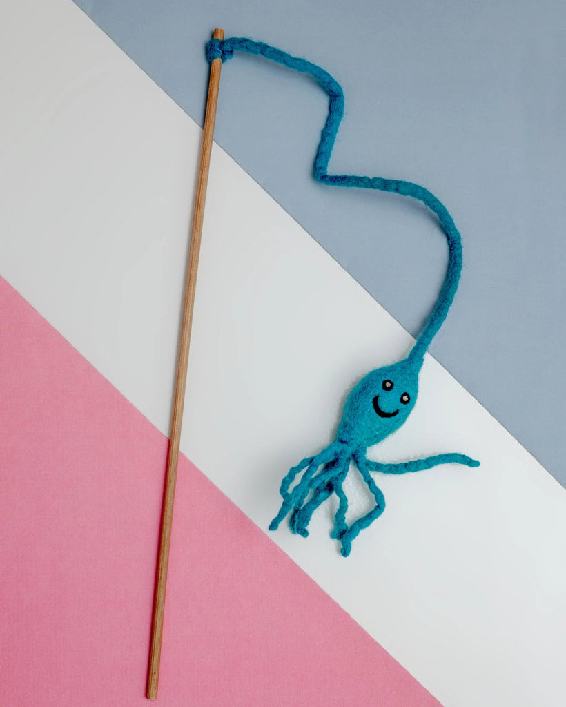 Octopus Cat Teaser Wand Toy Play DHARMA DOG | DHARMA CAT   