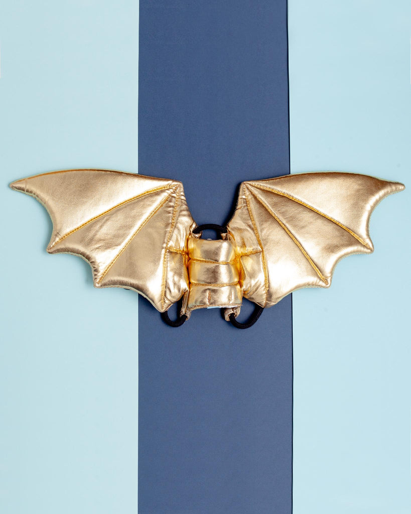 Adjustable Tie-On Howl-O-Ween Gold Dragon Wings Wear DOGO   