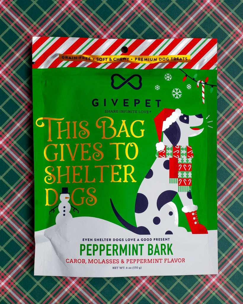 Peppermint Bark Holiday Dog Treats Eat GIVEPET   