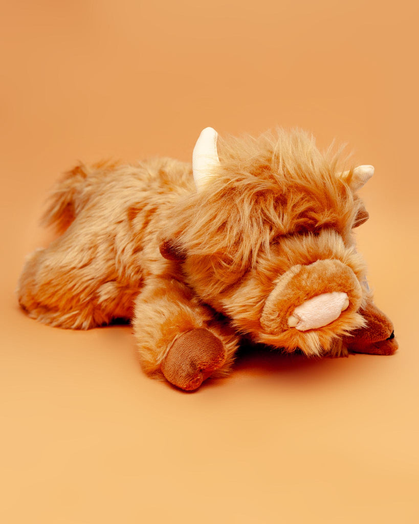 Shaggy the Highland Cow Squeaky Dog Plush Toy Play FLUFF & TUFF   