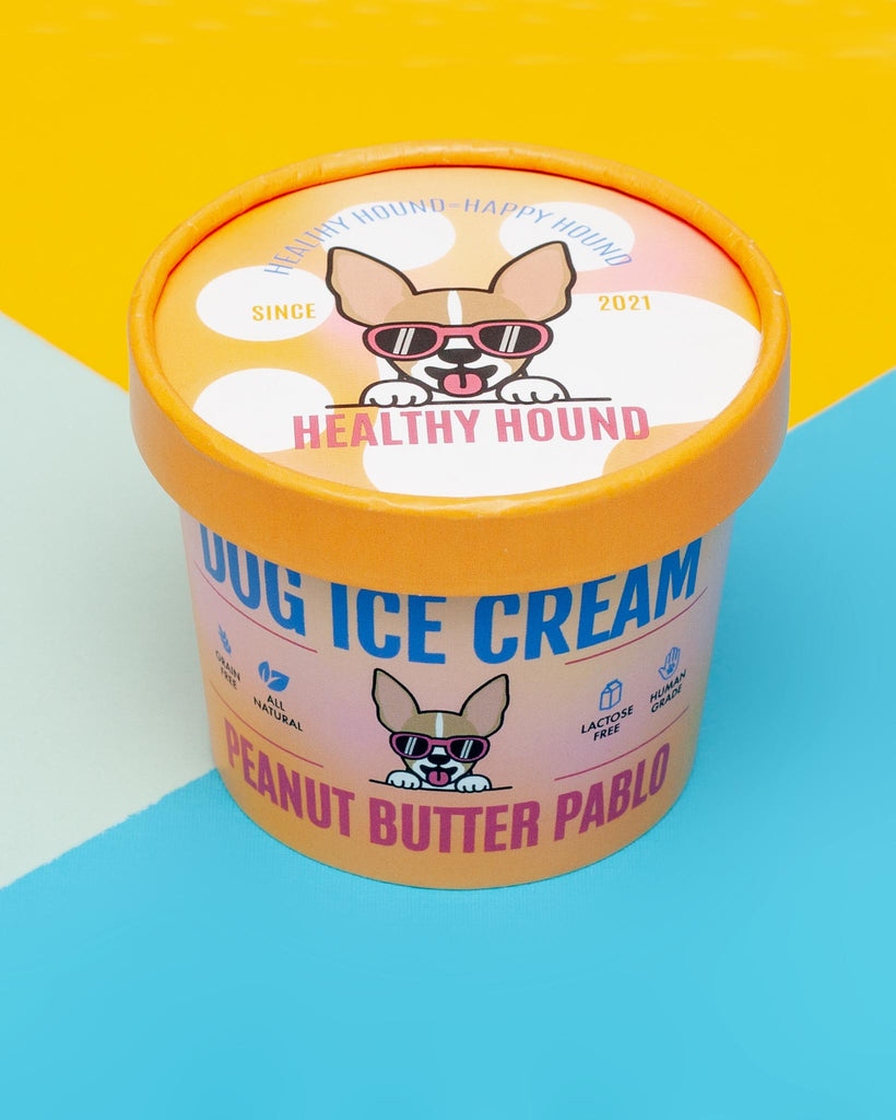 Peanut Butter Pablo Human Grade Dog Ice Cream Mix (Lactose-Free) Eat HEALTHY HOUND   