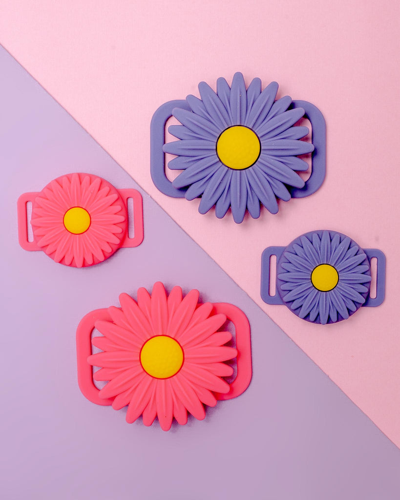 Silicone Flower AirTag Holder for Dog Collar Wear BARKWELL   