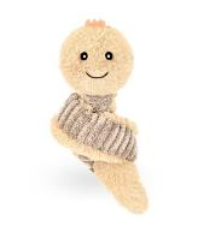 Bert the Earthworm Squeaker Ball Dog Toy (7") PLAY GIFTABLE WORLD