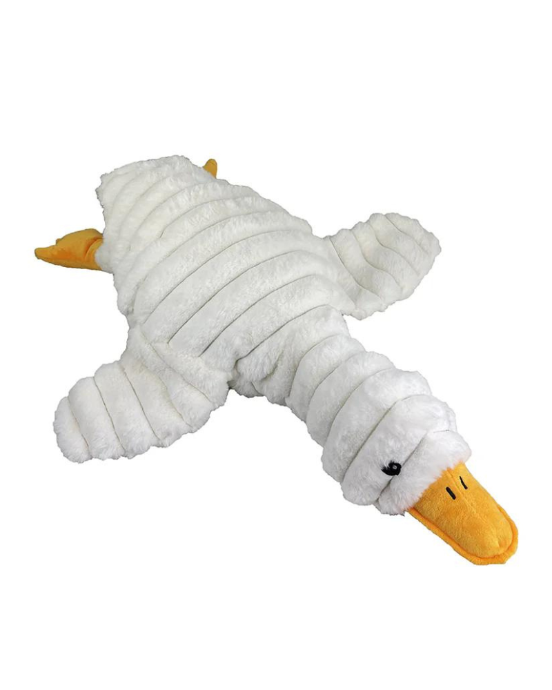 Gus the Goose Plush Squeaky Dog Toy Play PET LOU   