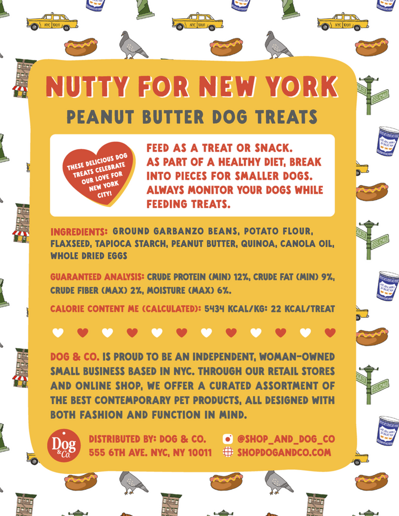 Nutty for New York Peanut Butter Dog Treats Eat DOG & CO.