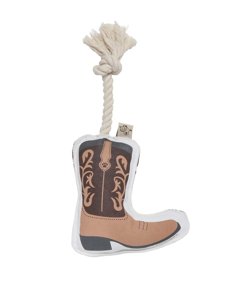 Cowboy Boot Rope Dog Toy Play ORE PET   