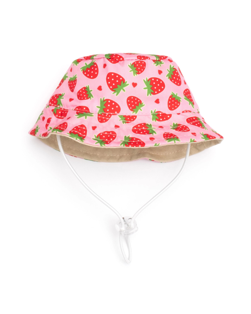Strawberry Bucket Hat for Dogs Wear THE WORTHY DOG