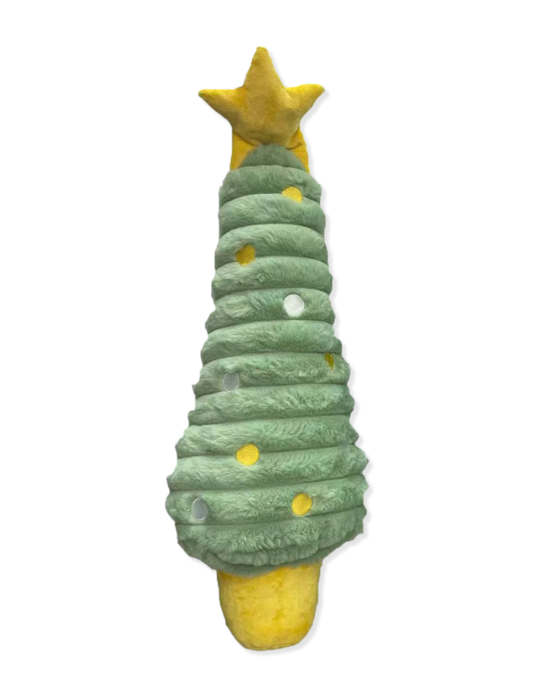 Twinkly Christmas Tree Squeaky Plush Dog Toy (26") Play PET LOU