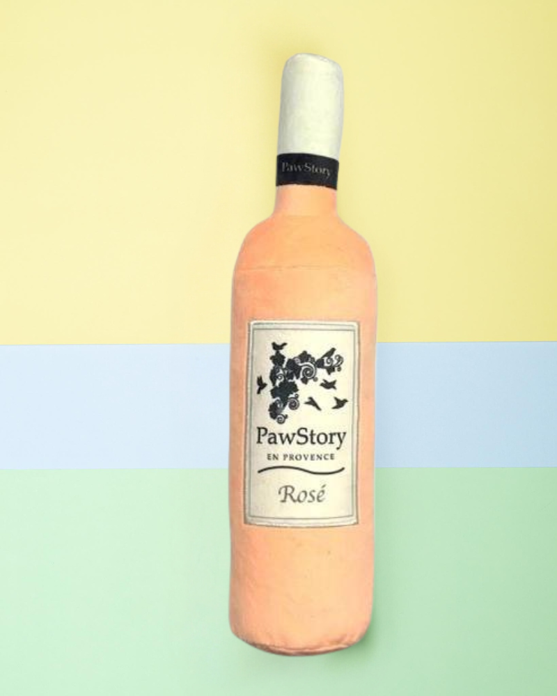 Rosé "PawStory En Provence" Squeaky Plush Dog Toy (FINAL SALE) Play PAWSTORY