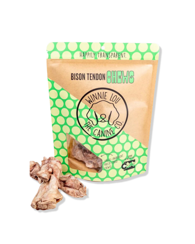 Bison Tendon Dog Chews Eat WINNIE LOU